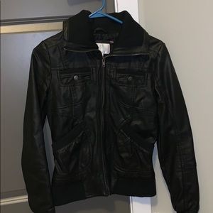 Black Faux Leather Jacket